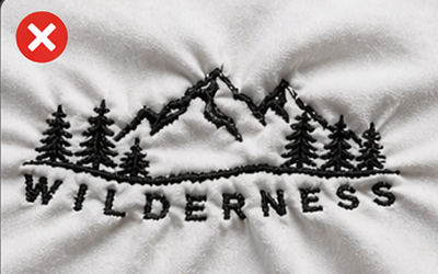 Unstable fabric for embroidery