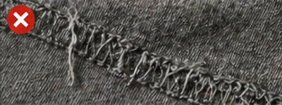 Poor garment durability