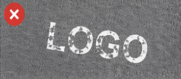 Faded polo logo print