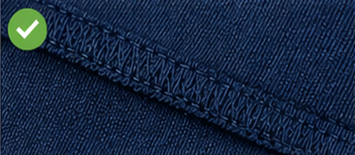 Clean stitching on polo shirt
