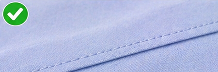 Clean stitching quality