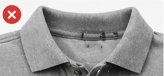 Poor polo collar quality