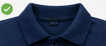 Reinforced polo collar