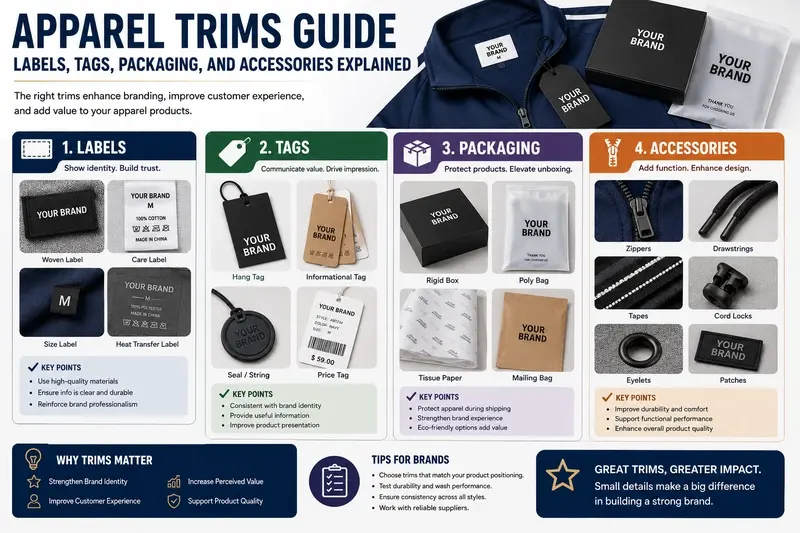 Apparel Trims Guide Labels, Tags, Packaging, and Accessories Explained