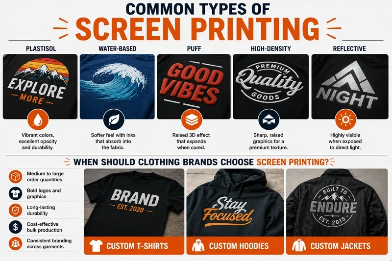 Common Types of Screen Printing