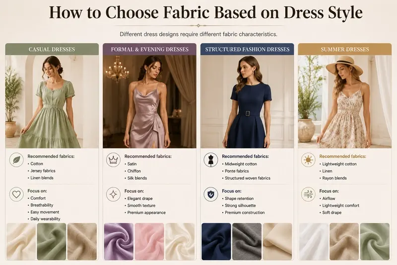 How to Choose Fabric Based on Dress Style