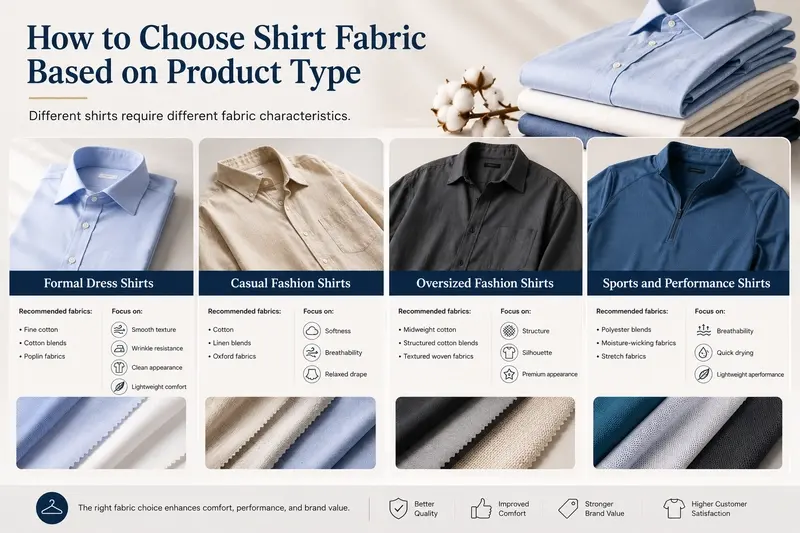 How to Choose Shirt Fabric Based on Product Type
