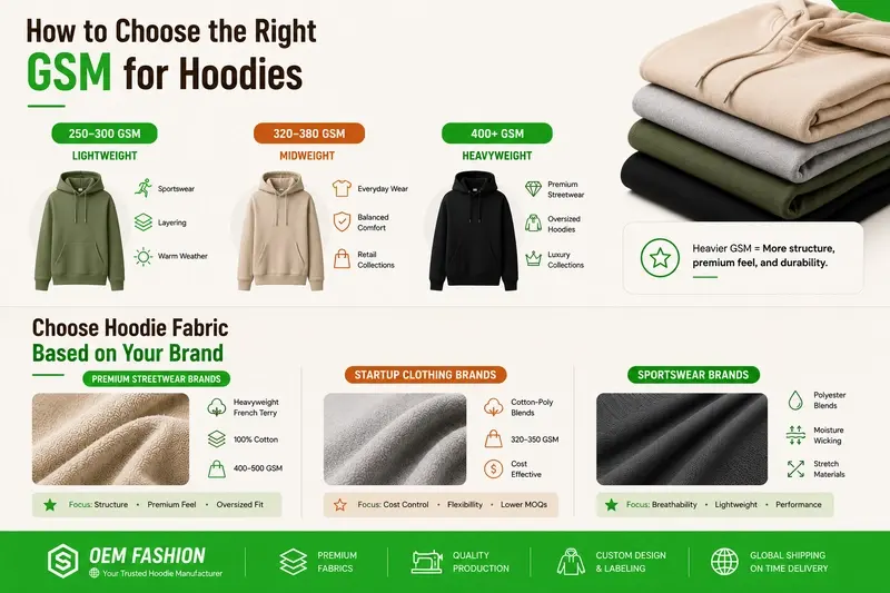 How to Choose the Right GSM for Hoodies