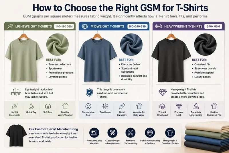 How to Choose the Right GSM for T-Shirts