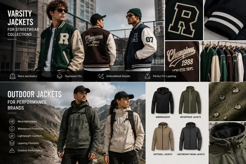 Jackets for Streetwear Collections