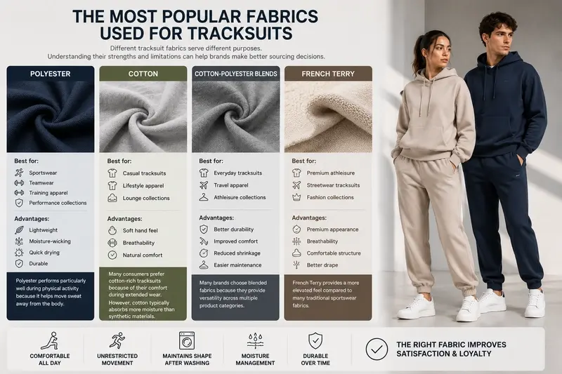 The Most Popular Fabrics Used for Tracksuits