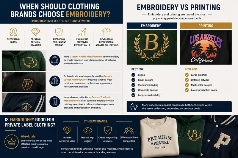 When Should Clothing Brands Choose Embroidery