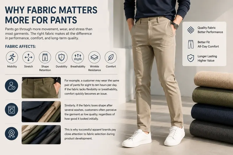 Why Fabric Matters More for Pants Than Most Garments