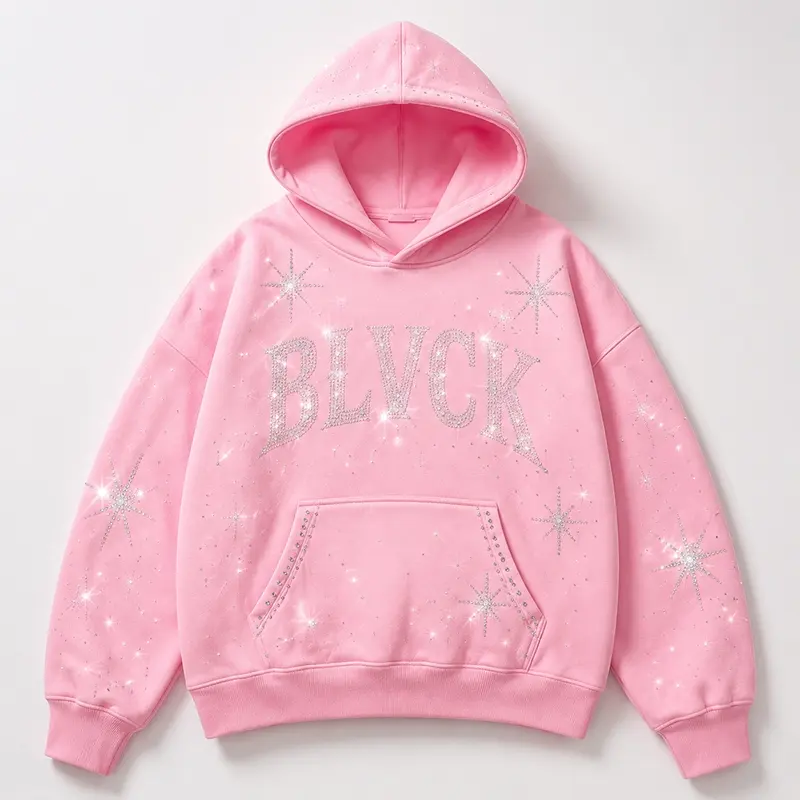 Custom Rhinestones Hoodie