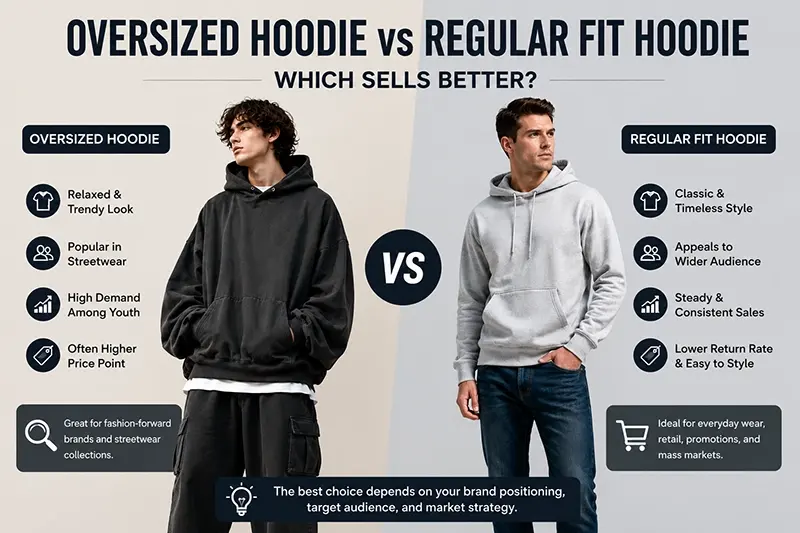 Oversized Hoodie vs Regular Fit Hoodie