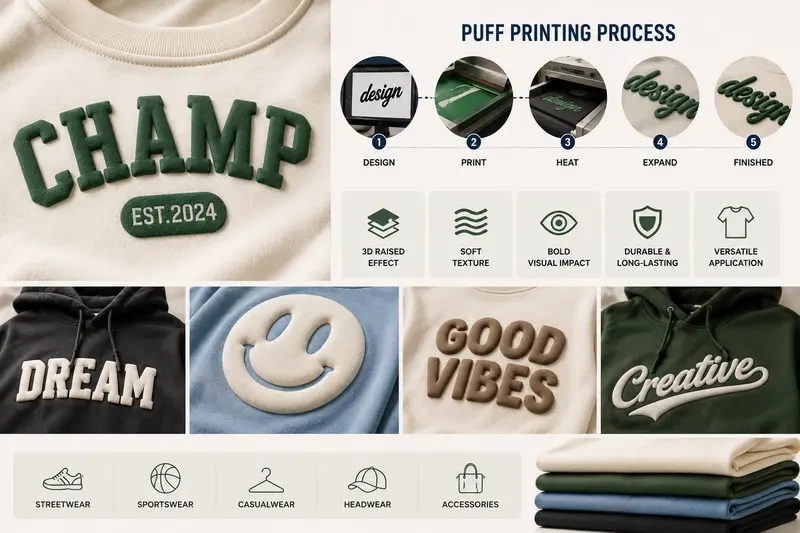 Puff Printing Complete Guide for Clothing Brands