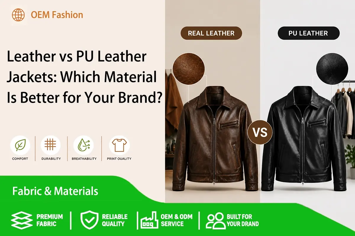 Leather vs PU Leather Jackets Which Material Is Better for Your Brand