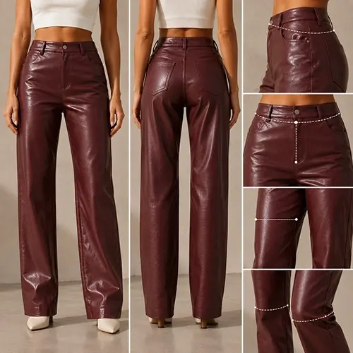Leather pants pattern and fit accuracy