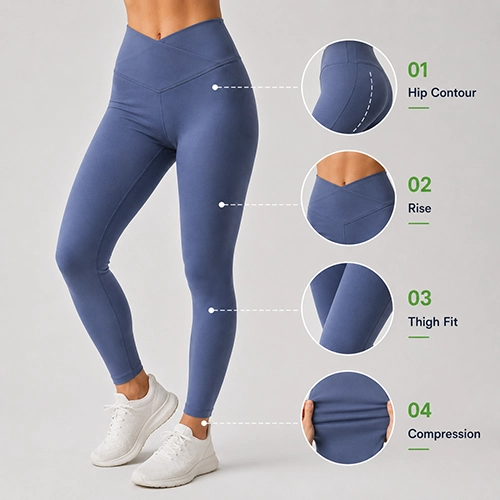 Yoga pants fit and compression