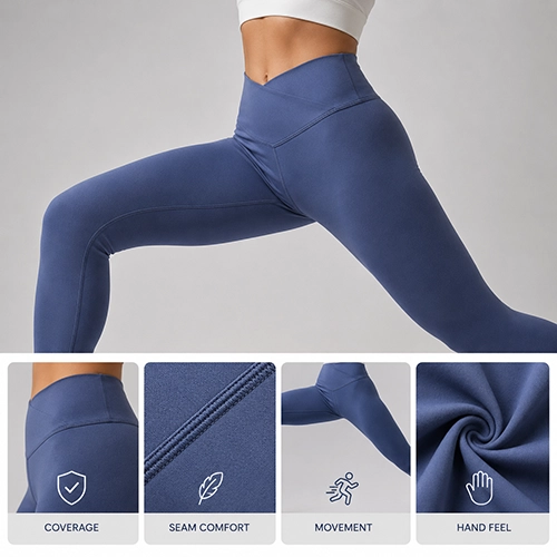 Yoga pants coverage and comfort