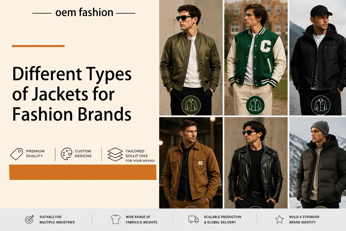 Different Types of Jackets for Fashion Brands