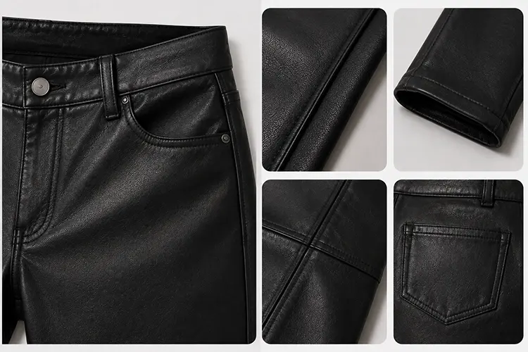 Clean leather edge finishing