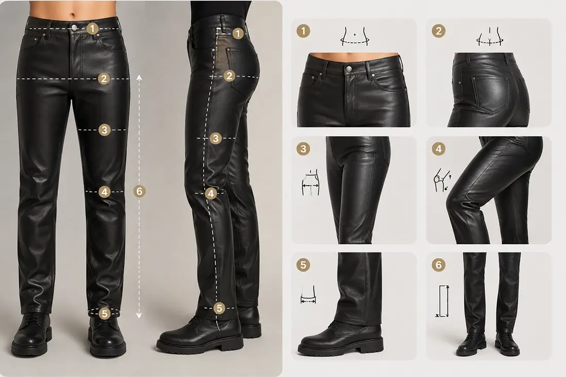 Leather pants fit and movement development before sampling
