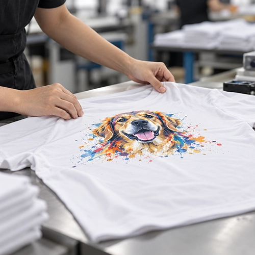 Garment finishing before packing