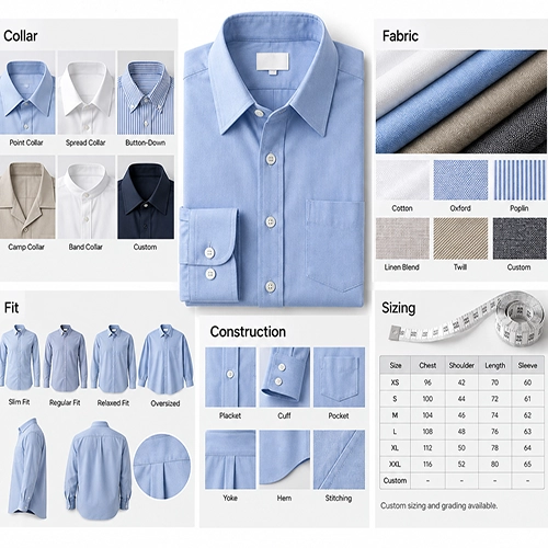 Custom shirt specification development
