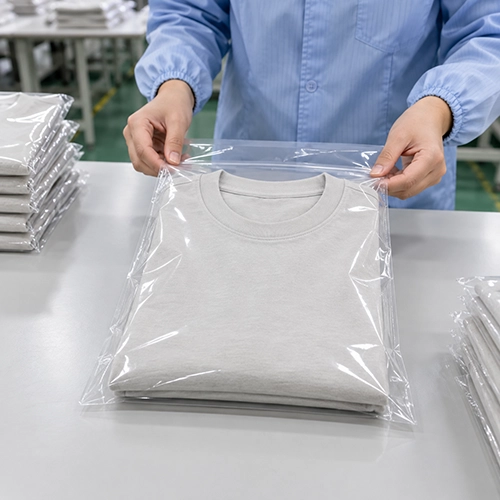 Individual garment folding and packing