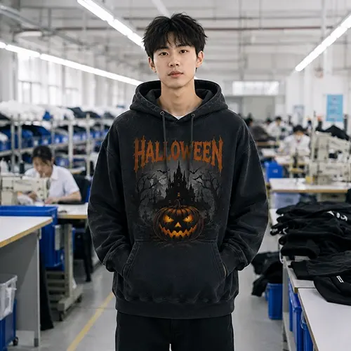 Halloween hoodie sample approval