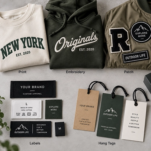 Jacket branding specification options