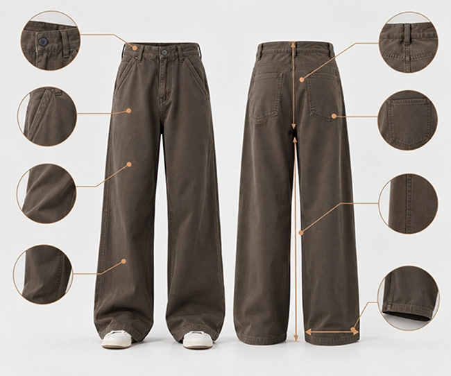 Key measurements that define custom pants fit