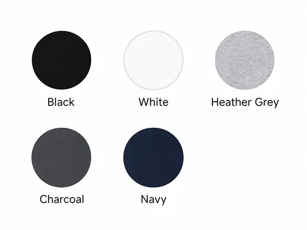 Core neutral colors for plain hoodies