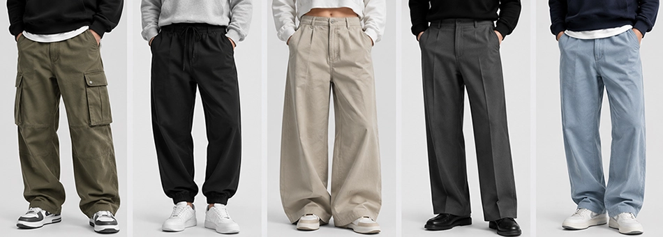 Custom pants sample collection