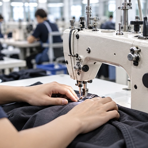 Sewing and garment construction inspection during production