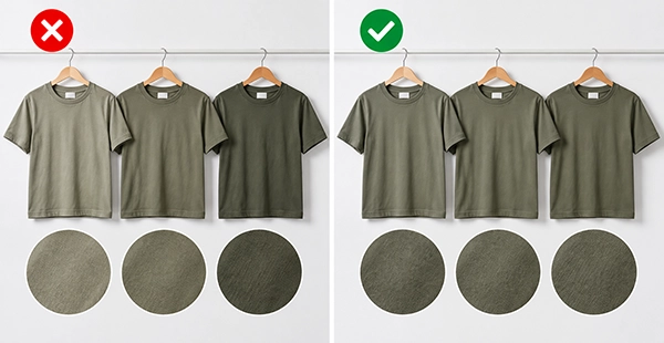 Shade variation comparison