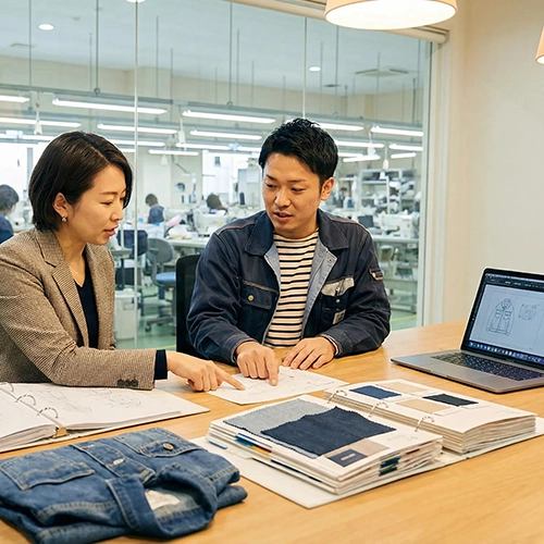 Project coordination for custom clothing manufacturing