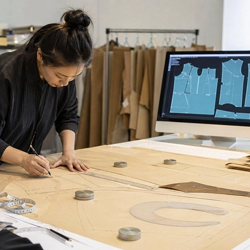 Pattern and sample development for clothing production