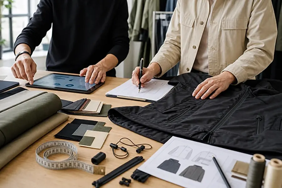 Custom clothing design development and manufacturing services