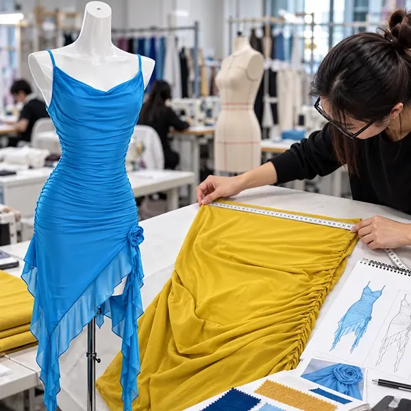 Developing and checking the fit of a dress sample