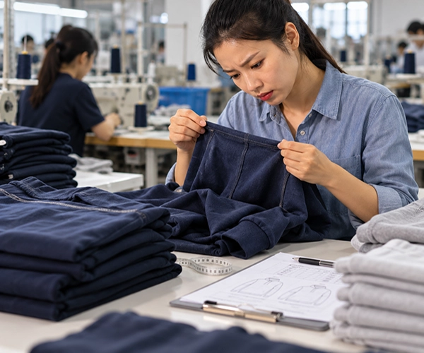 Garment stitching and construction inspection during manufacturing