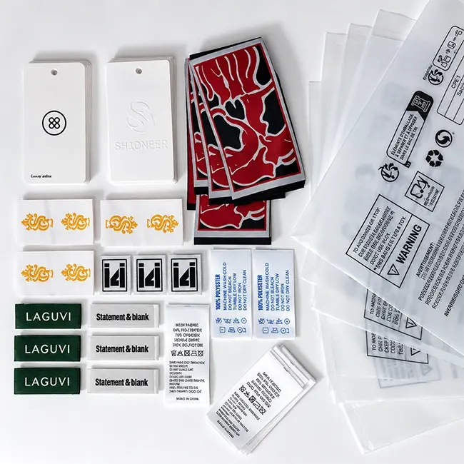 Custom clothing labels and hang tags