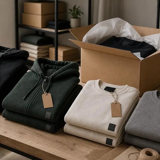 Custom garment packaging options